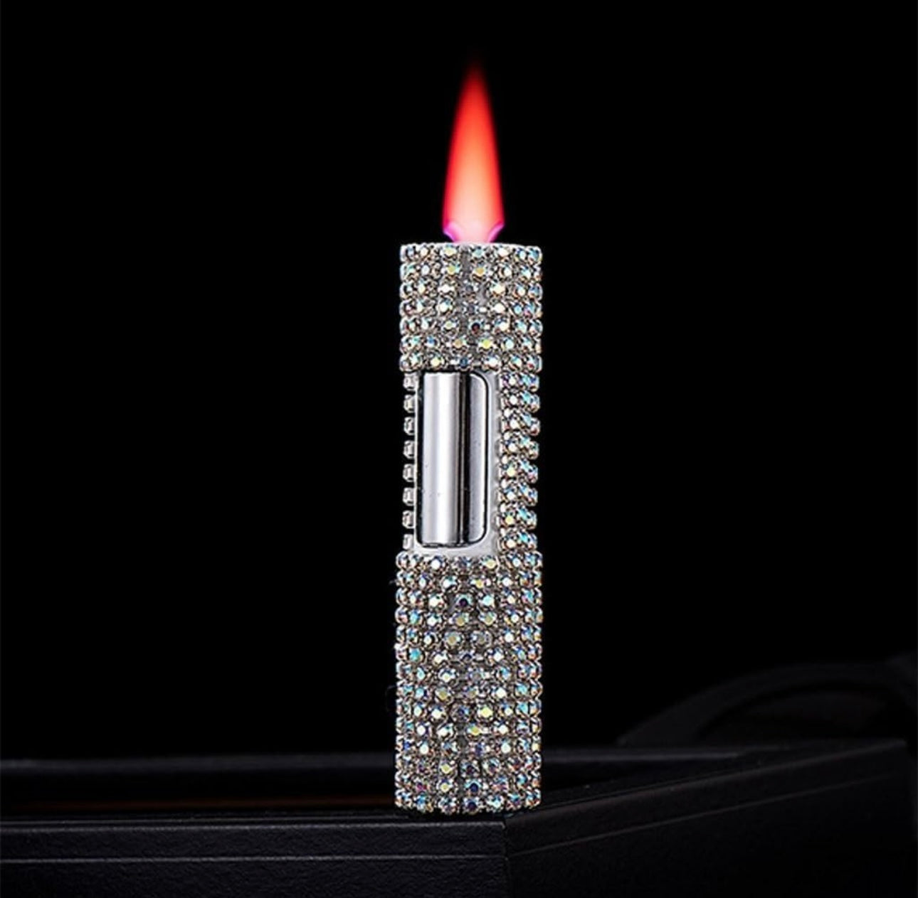 Rhinestone Butane Lighter